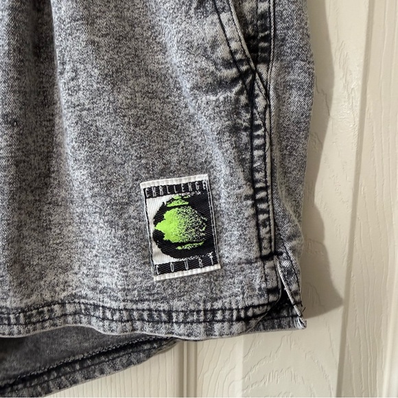 90s Nike Andre Agassi Challenge Court Acid Wash Denim Shorts Mens Size Medium - Picture 2 of 12